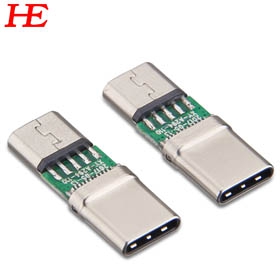 TYPE-CM 转MICRO USB 2.0BF C1=10Nf R1=56K电阻