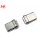 USB C/M 夹板1.0 拉伸款L11.00黑LCP外壳不锈钢镀镍 端子镀金2u 直端