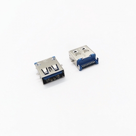 USB3.0/A/F沉板CH2.06 蓝LCP不防火/不锈钢镀镍/黄铜C2680/端子镀G/F