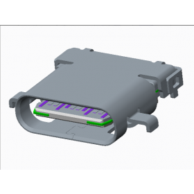 USB-Type-CF/无弹SMT+DIP/单壳L8.65